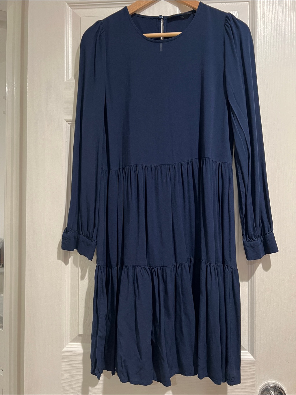 Vero Moda Navy Blue Dress With Brand Label